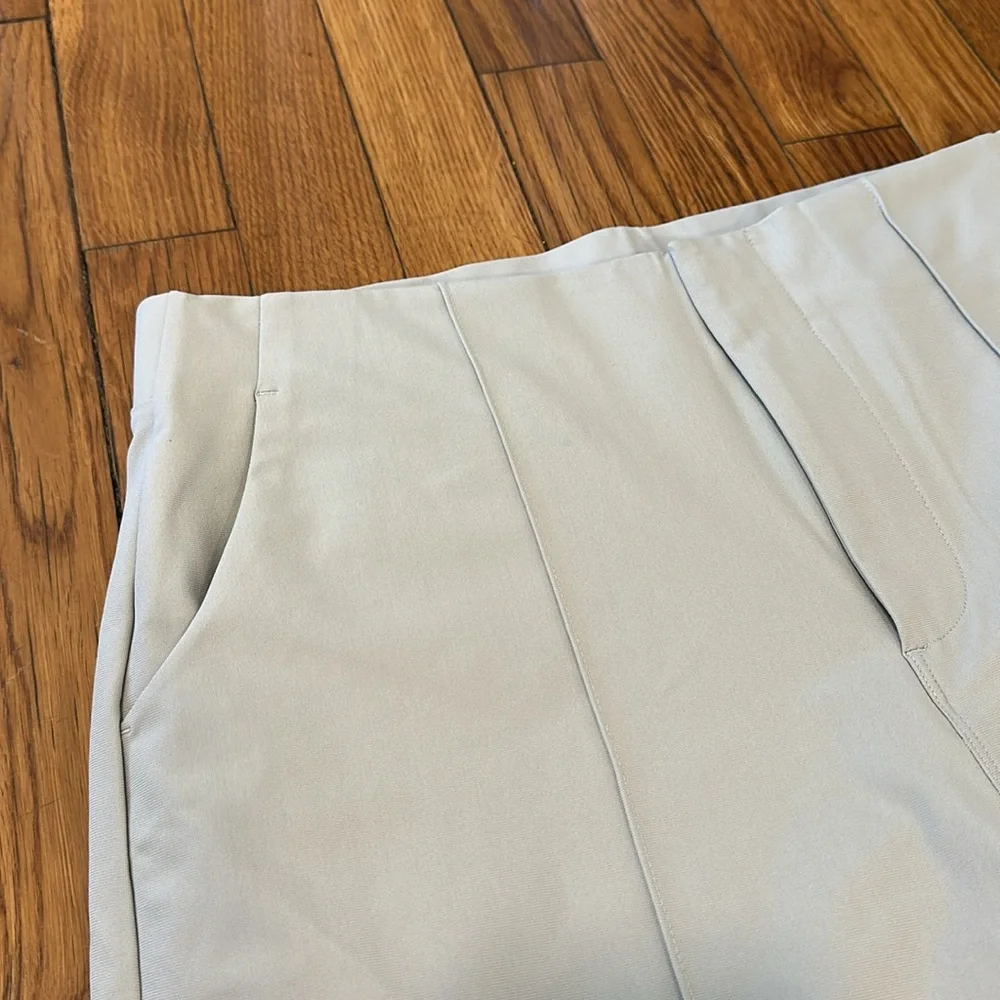 Vuori mega wide leg vapor tailored pants women's size M gray - Picture 3 of 8